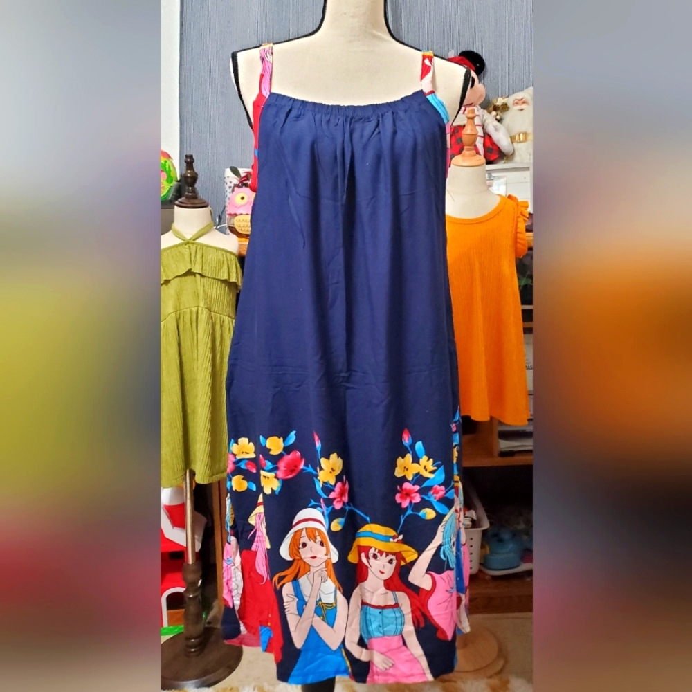 Blue Challis dres